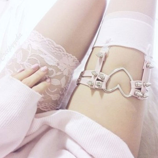 Charming Rock Garter Belt