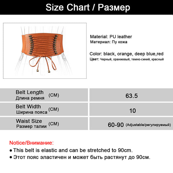 Elastic Tassel Wide Belts