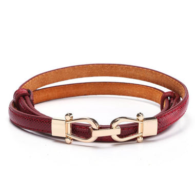 Hasp Woman Leather Belt