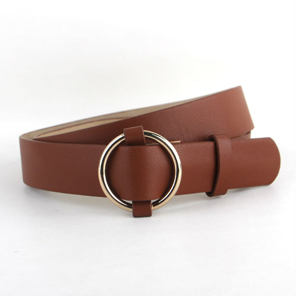 Gold Round Buckle Belts