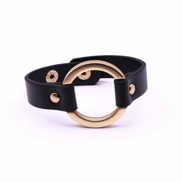 All-Match Wide Leather Bracelet