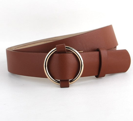 Gold Round Buckle Belts