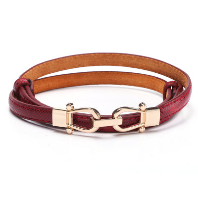 Hasp Woman Leather Belt